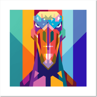 WPAP of Shoebill bird Posters and Art